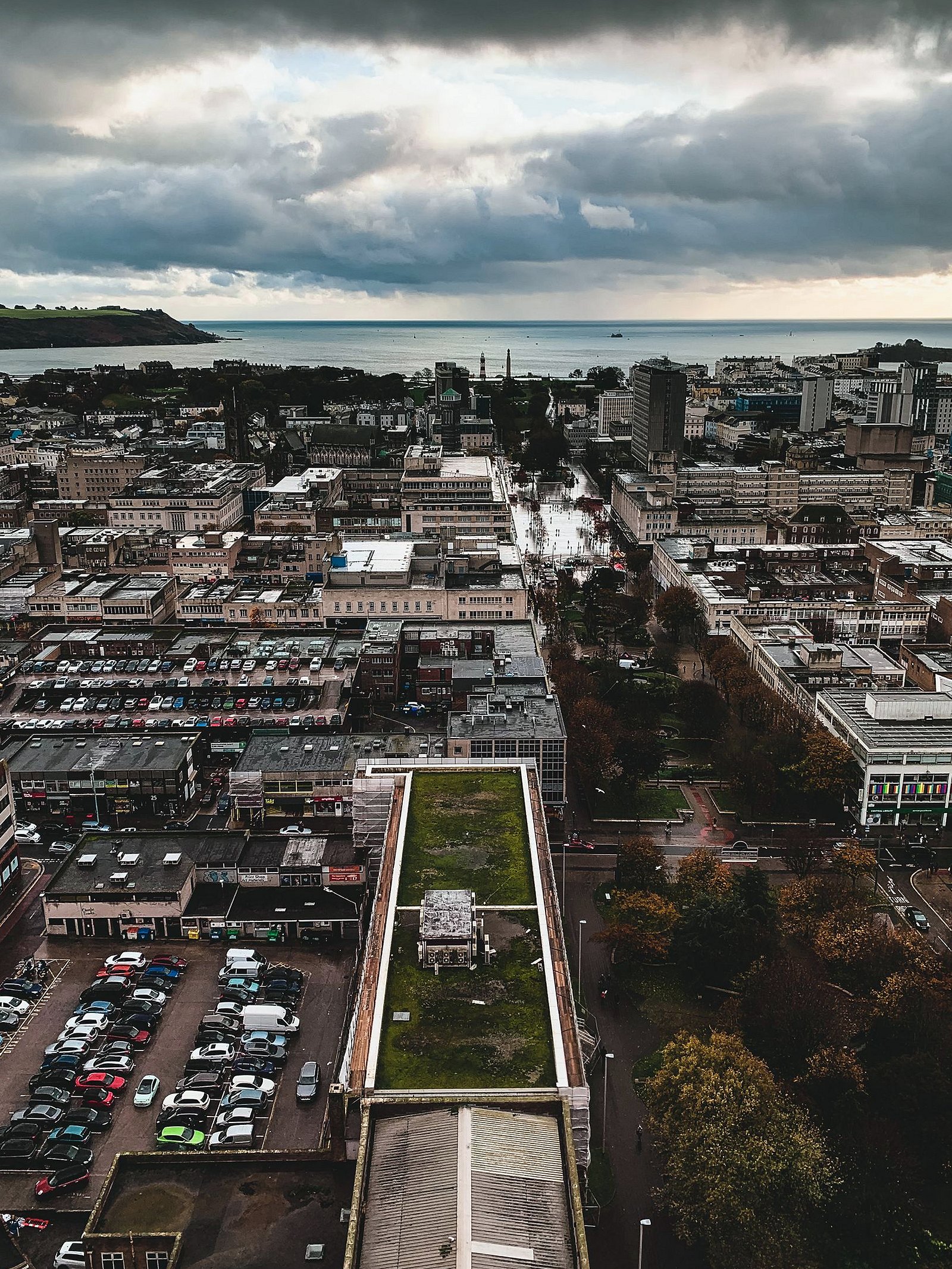 Aerial view of Plymouth